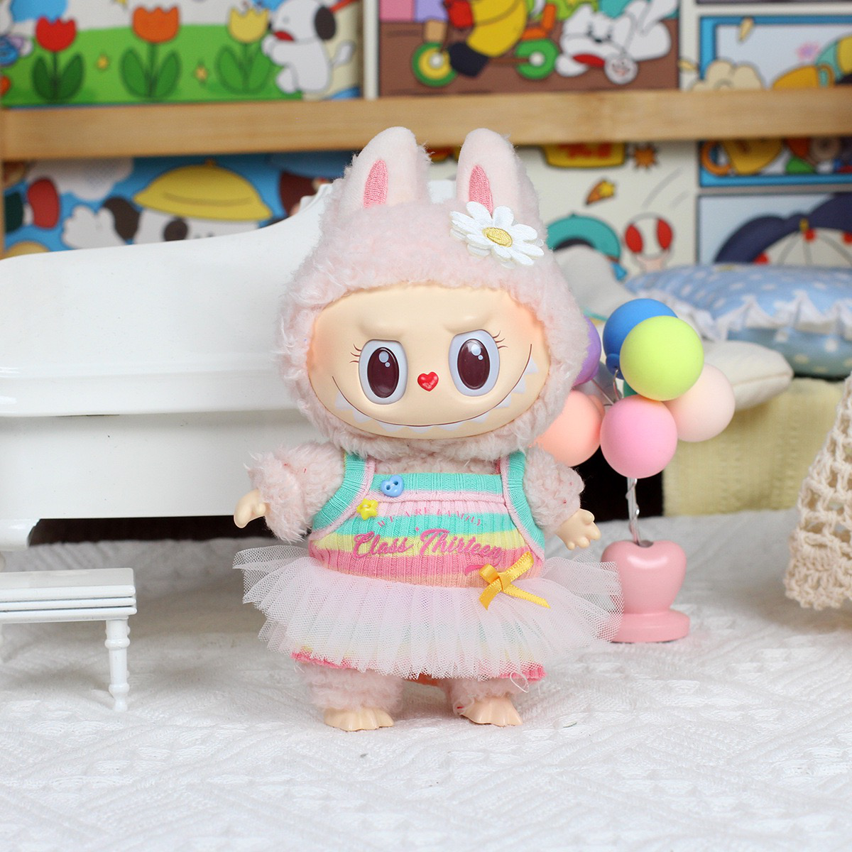 Labubu Macaron Doll Cloth