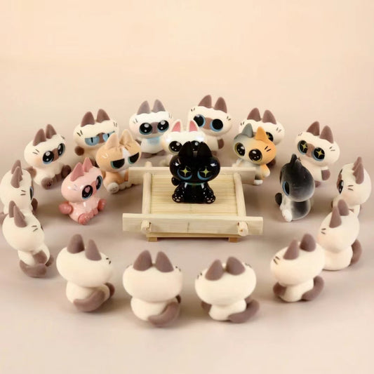 Moe Azukisan Cat Minibean Series PVC toy surprise box Dolls