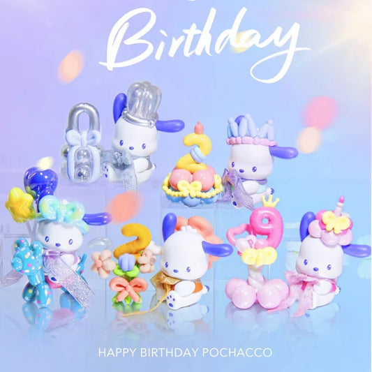 Sanrio Pochacco Balloon Party Series toy surprise box Dolls