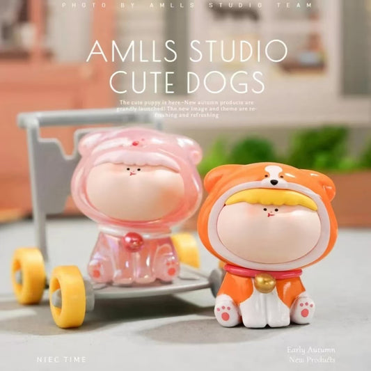 【2 pcs】Amlls Puppy Minibean Series toy surprise box Dolls