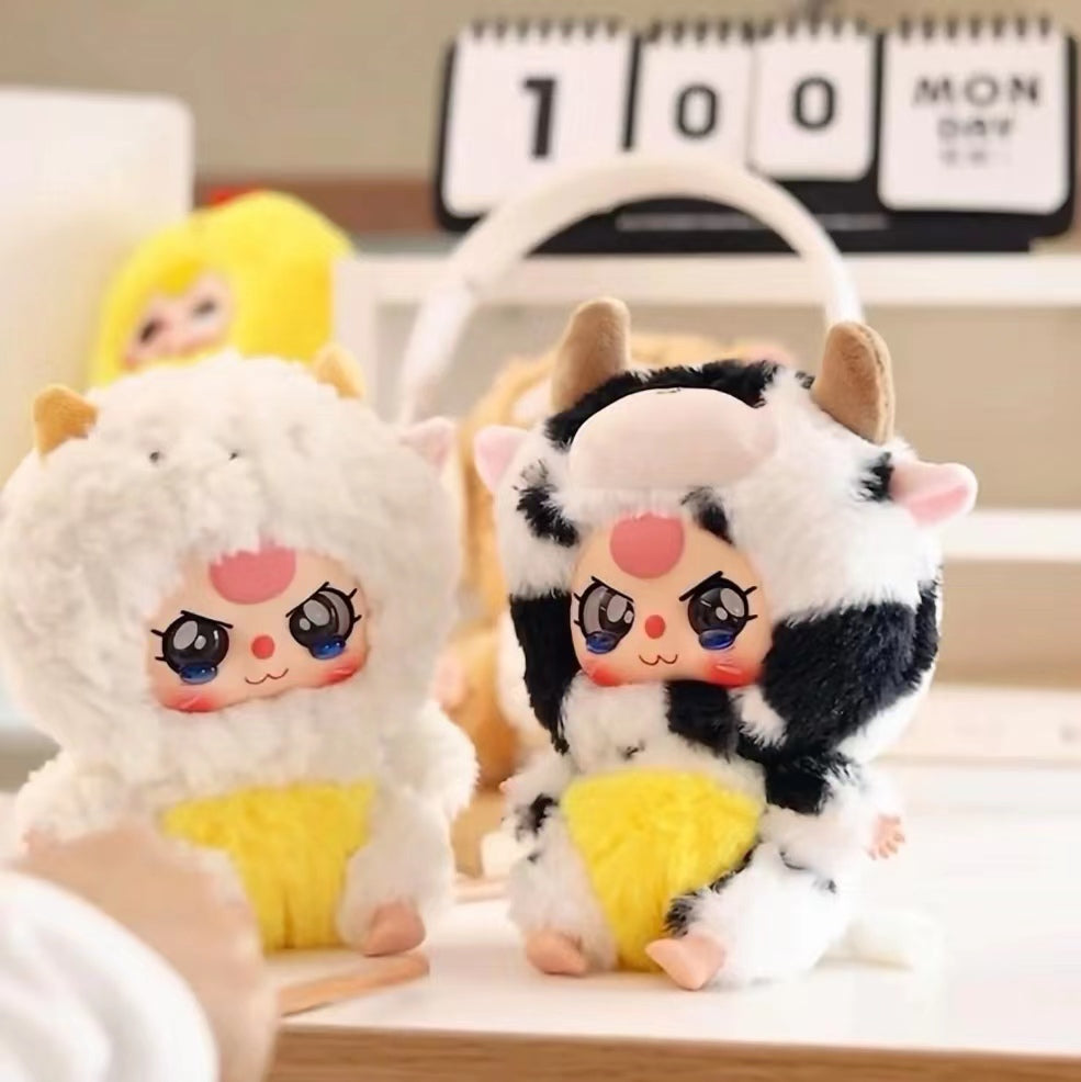 Baby Three Zodiac Series Plush toy surprise box Dolls