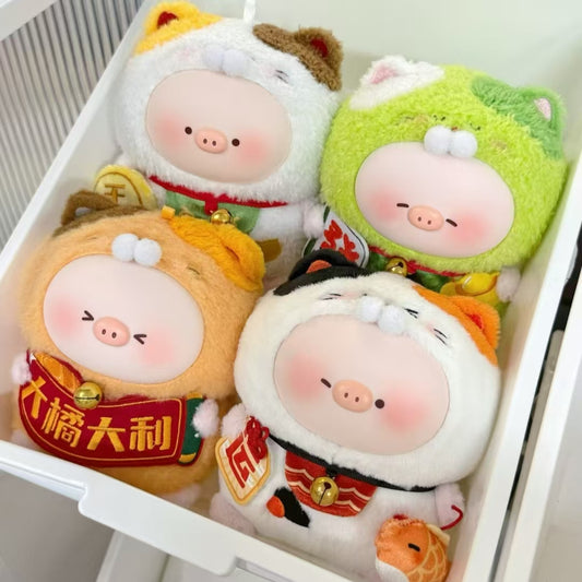 Tianbao Piggy Lucky Cat Plush Series toy surprise box Dolls