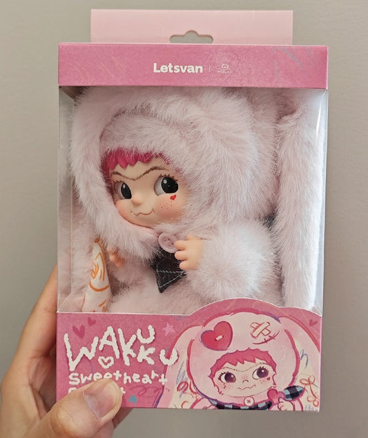 【pre order】Wakuku Elephant & Bunny Plush Hanging Card Series Dolls