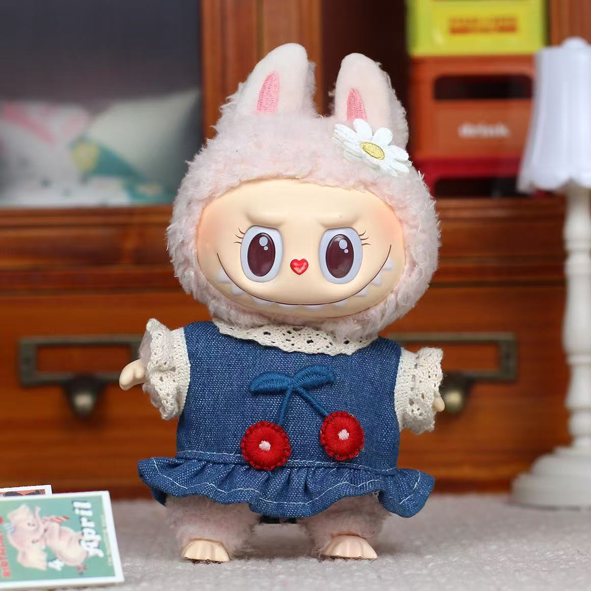 Labubu Macaron Doll Cloth