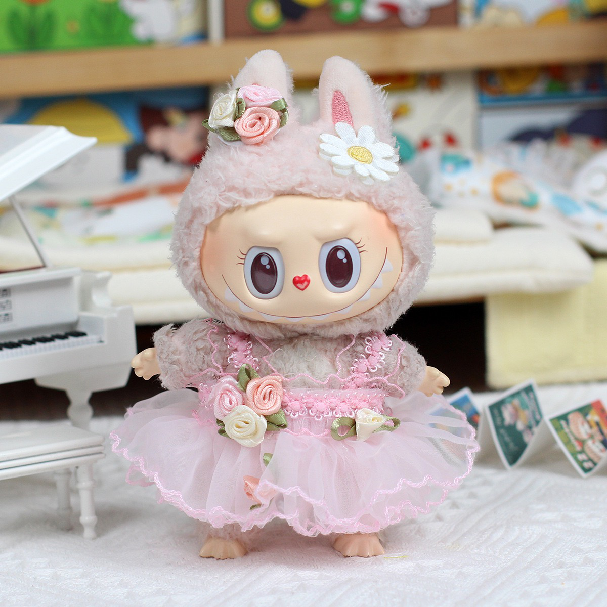 Labubu Macaron Doll Cloth