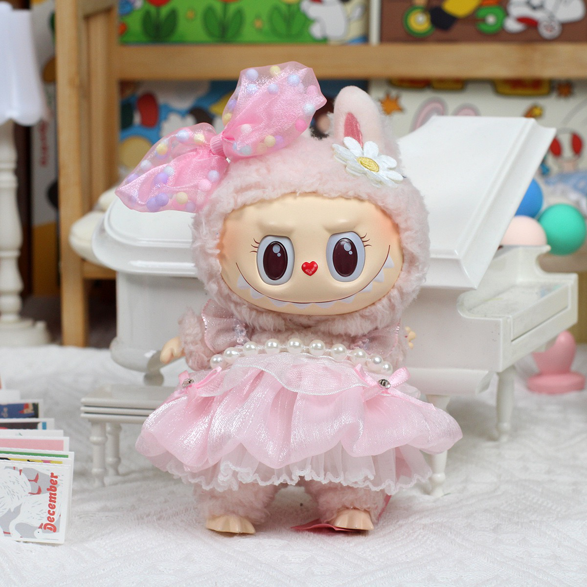 Labubu Macaron Doll Cloth